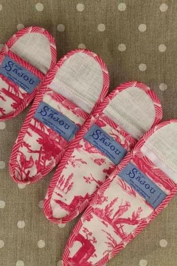 Etui Porte-ciseaux Toile De Jouy Rose - XL 5 Etui Porte-ciseaux Toile De Jouy Rose - XL – Image 5