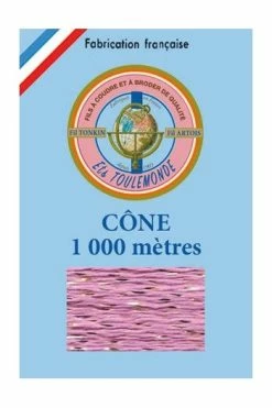 Fil à Broder Tonkin Cône 1018 Mauve