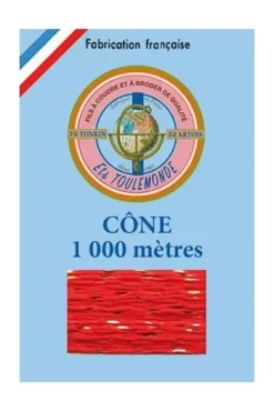 Fil à Broder Tonkin Cône 1020 Rouge