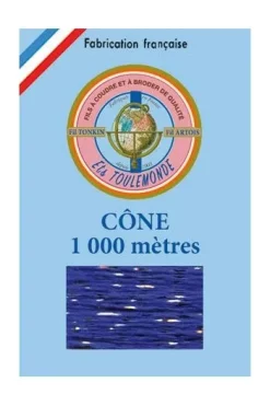 Fil à Broder Tonkin Cône 1024 Marine