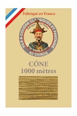 Fil à Coudre Métallisé N°40 Cône 103 - Laiton