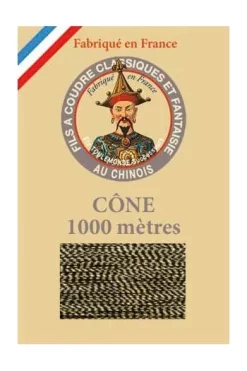 Fil à Coudre Métallisé N°40 Cône 105 - Chiné Or