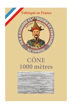 Fil à Coudre Métallisé N°40 Cône 122 - Argent