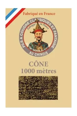 Fil à Coudre Métallisé N°40 Cône 355 - Tigré