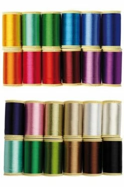Fil Broderie Rayonne Boîte 12 Tons Vifs -artisanat Soldes Magasin fil broderie rayonne boite 12 tons vifs 2