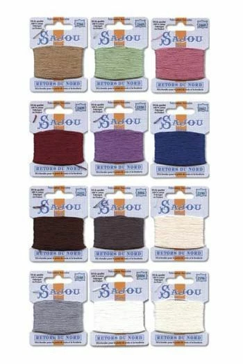 Fil Broderie Retors Du Nord Boîte 12 Tons Anciens 1 Fil Broderie Retors Du Nord Boîte 12 Tons Anciens