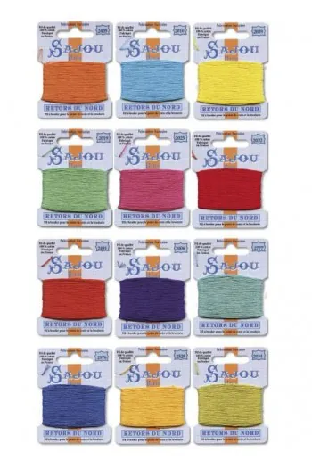 Fil Broderie Retors Du Nord Boîte 12 Tons Modernes 1 Fil Broderie Retors Du Nord Boîte 12 Tons Modernes