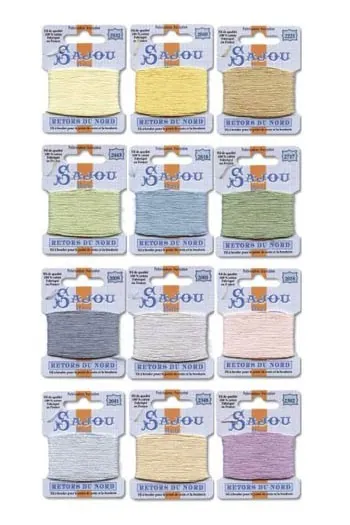 Fil Broderie Retors Du Nord Boîte 12 Tons Pastels 1 Fil Broderie Retors Du Nord Boîte 12 Tons Pastels