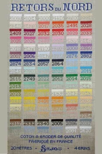 Fil Broderie Retors Du Nord Boîte Collection 96 Cartes 4 Fil Broderie Retors Du Nord Boîte Collection 96 Cartes – Image 4