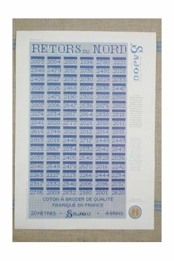 Fil Broderie Retors Du Nord Boîte Collection 96 Cartes 6 Fil Broderie Retors Du Nord Boîte Collection 96 Cartes – Image 6