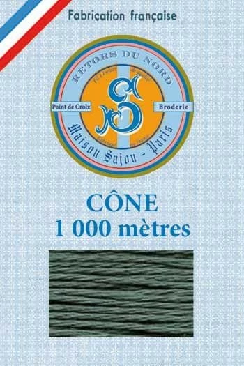 Fil Broderie Retors Du Nord Cône 2022 - Mélèze 1 Fil Broderie Retors Du Nord Cône 2022 - Mélèze