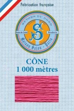 Fil Broderie Retors Du Nord Cône 2025 - Pivoine