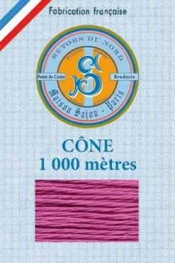 Fil Broderie Retors Du Nord Cône 2026 - Fuchsia