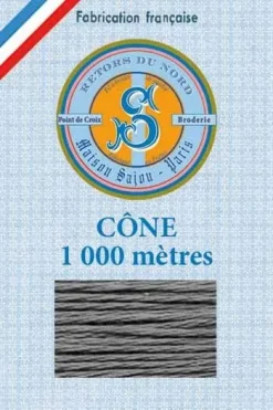 Fil Broderie Retors Du Nord Cône 2037 - Cendre