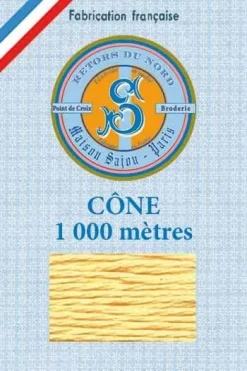 Fil Broderie Retors Du Nord Cône 2040 - Aurore