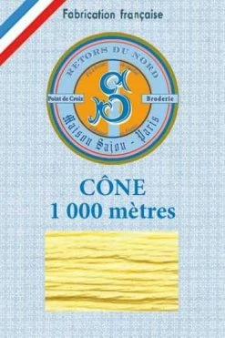 Fil Broderie Retors Du Nord Cône 2042 - Soufre