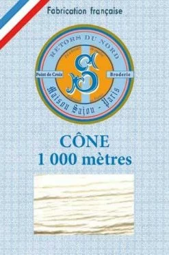 Fil Broderie Retors Du Nord Cône 2196 - Ivoire