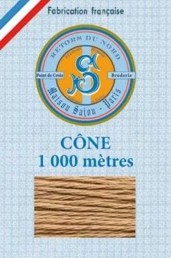 Fil Broderie Retors Du Nord Cône 2223 - Beige