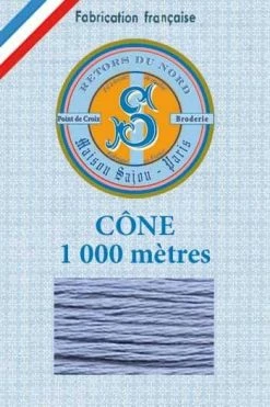 Fil Broderie Retors Du Nord Cône 2838 - Myosotis