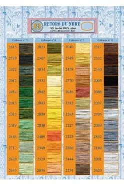 Fil Broderie Retors Du Nord Cône 2882 - Saphir -artisanat Soldes Magasin fil broderie retors du nord cone 2882 saphir 3