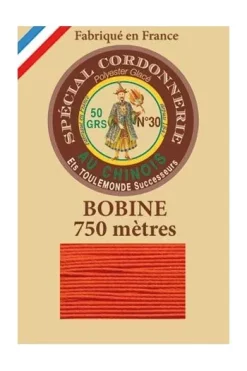Fil Cordonnerie Glacé Bobine 380 - Orange