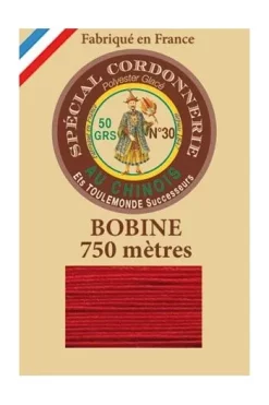 Fil Cordonnerie Glacé Bobine 525 - Rouge
