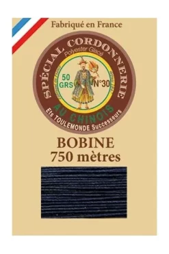 Fil Cordonnerie Glacé Bobine 650 - Charbon