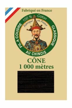 Fil De Coton Petit Cône 6180 Noir