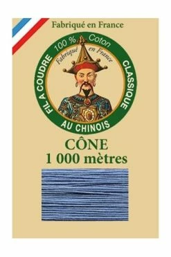 Fil De Coton Petit Cône 6715 Bleu Gris