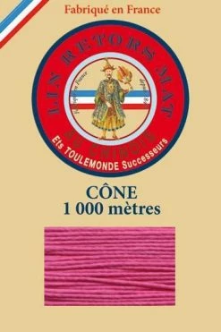 Fil De Lin Retors Mat 12/3 Cone 125 - Pivoine