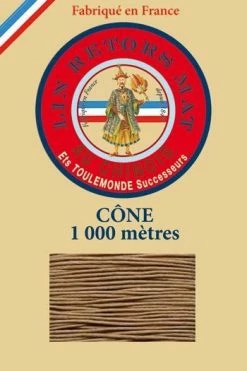 Fil De Lin Retors Mat 12/3 Cone 185 - Beige