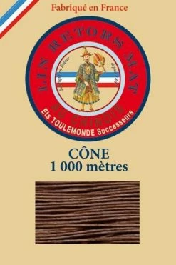 Fil De Lin Retors Mat 12/3 Cone 276 - Marron