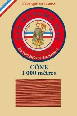 Fil De Lin Retors Mat 12/3 Cone 420 - Citrouille