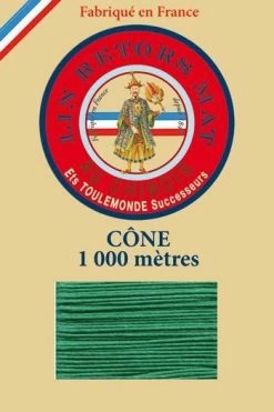 Fil De Lin Retors Mat 12/3 Cone 436 - Gazon