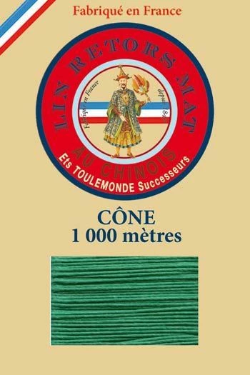 Fil De Lin Retors Mat 12/3 Cone 436 - Gazon 1 Fil De Lin Retors Mat 12/3 Cone 436 - Gazon