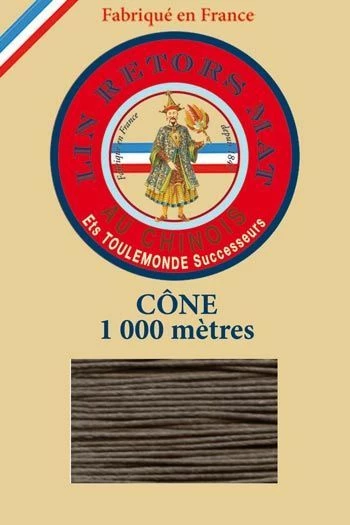 Fil De Lin Retors Mat 12/3 Cone 518 - Taupe 1 Fil De Lin Retors Mat 12/3 Cone 518 - Taupe