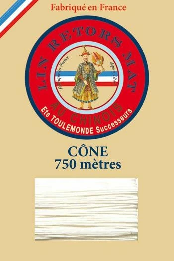 Fil De Lin Retors Mat 12/4 Cone 105 - Naturel 1 Fil De Lin Retors Mat 12/4 Cone 105 - Naturel