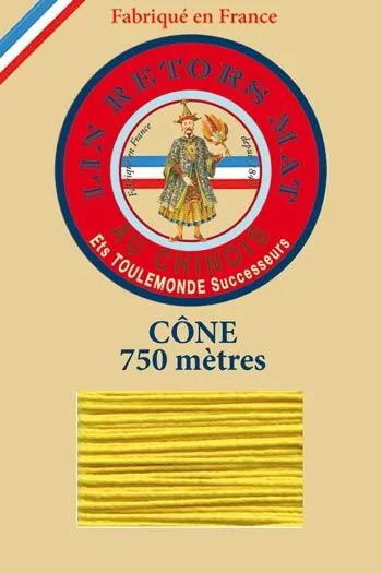 Fil De Lin Retors Mat 12/4 Cone 259 - Soleil 1 Fil De Lin Retors Mat 12/4 Cone 259 - Soleil