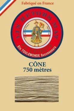 Fil De Lin Retors Mat 12/4 Cone 359 - Gris