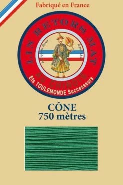 Fil De Lin Retors Mat 12/4 Cone 436 - Gazon