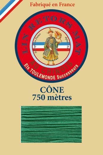 Fil De Lin Retors Mat 12/4 Cone 436 - Gazon 1 Fil De Lin Retors Mat 12/4 Cone 436 - Gazon