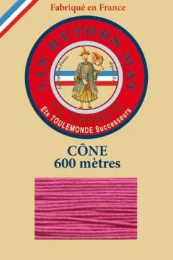 Fil De Lin Retors Mat 12/5 Cone 125 - Pivoine