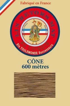 Fil De Lin Retors Mat 12/5 Cone 185 - Beige