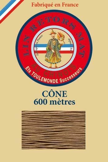 Fil De Lin Retors Mat 12/5 Cone 185 - Beige 1 Fil De Lin Retors Mat 12/5 Cone 185 - Beige