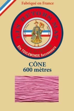 Fil De Lin Retors Mat 12/5 Cone 200 - Bonbon
