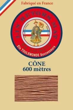 Fil De Lin Retors Mat 12/5 Cone 330 - Daim