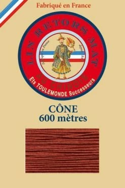 Fil De Lin Retors Mat 12/5 Cone 333 - Cuivre