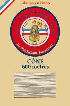 Fil De Lin Retors Mat 12/5 Cone 359 - Gris