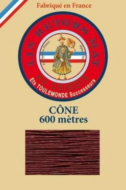 Fil De Lin Retors Mat 12/5 Cone 425 - Brique