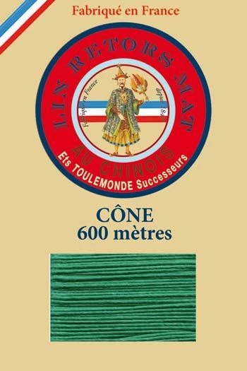 Fil De Lin Retors Mat 12/5 Cone 436 - Gazon 1 Fil De Lin Retors Mat 12/5 Cone 436 - Gazon